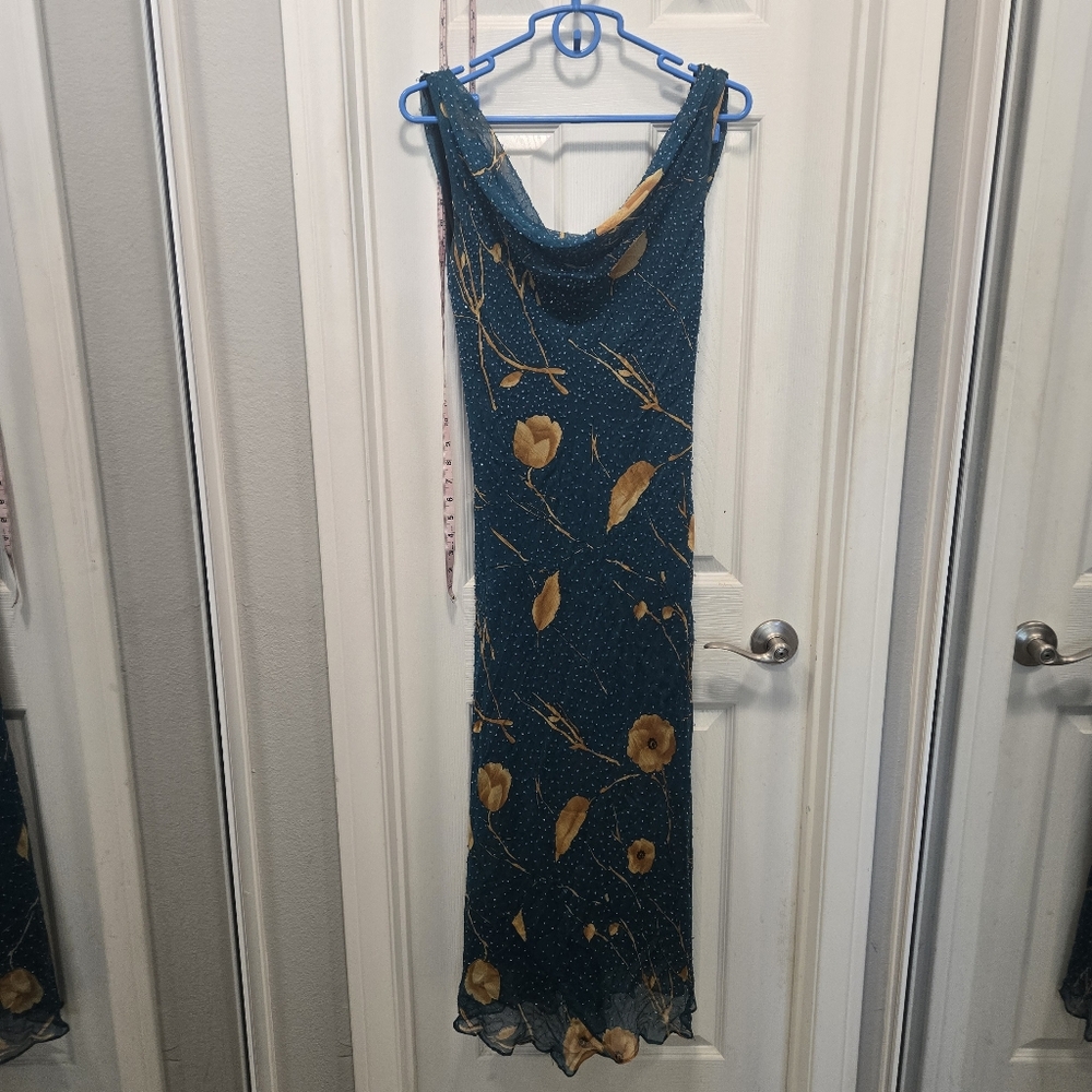 Terani Couture Silk Beaded Dress Size 16